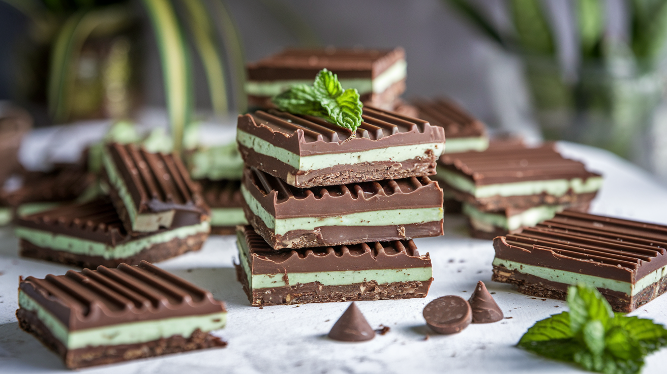 keto mint chocolate bars
