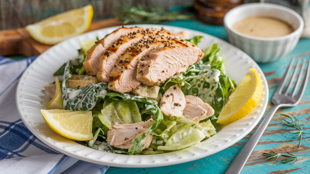 keto chicken cesar salad