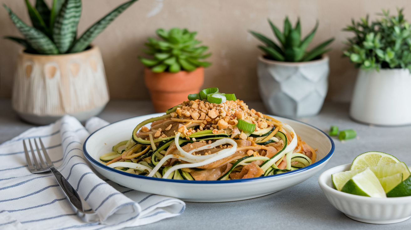 zucchini pad thai