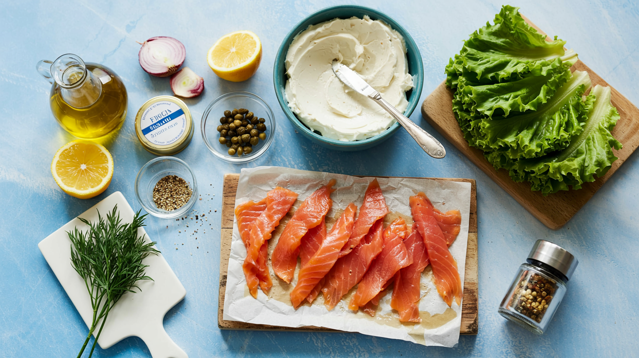 Keto Smoked Salmon Cream Cheese Rolls