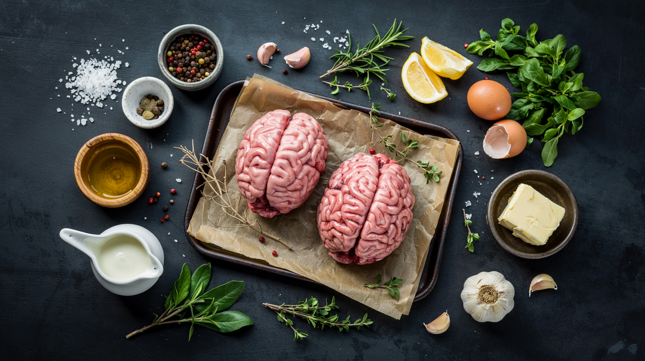 Keto Savory Lamb Brain Scramble with Fresh Herbs: