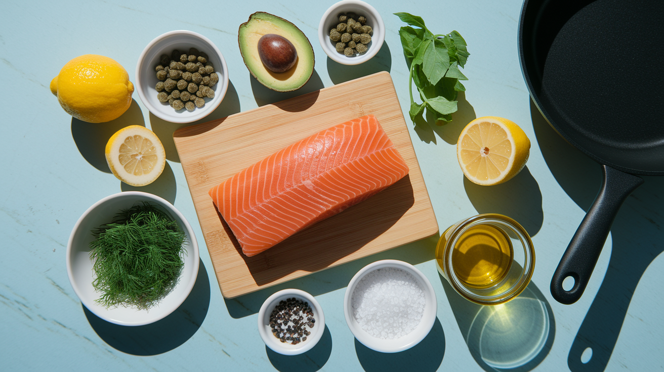Keto Salmon Tartare with Creamy Avocado and Crispy Salmon Skin "Cracklings"