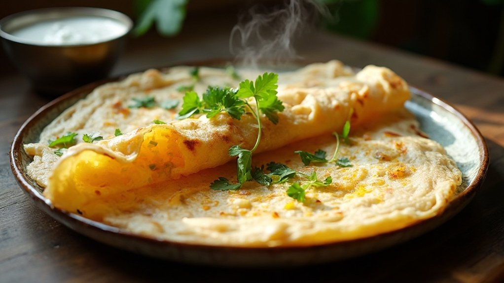 keto crepe with spicy filling