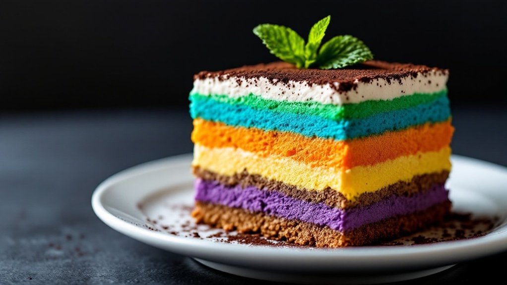 colorful low carb dessert
