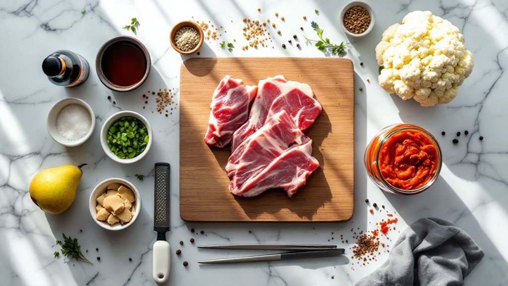cooking instructions and ingredients