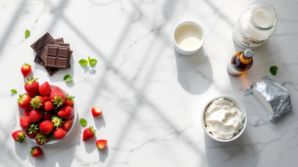 keto chocolate strawberry treats