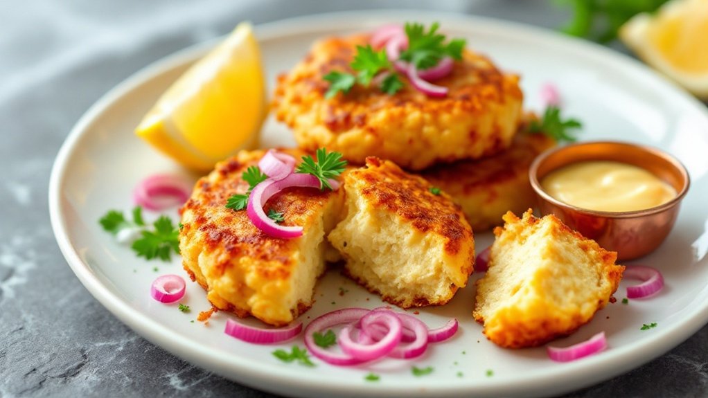 lamb brain fritters appetizer