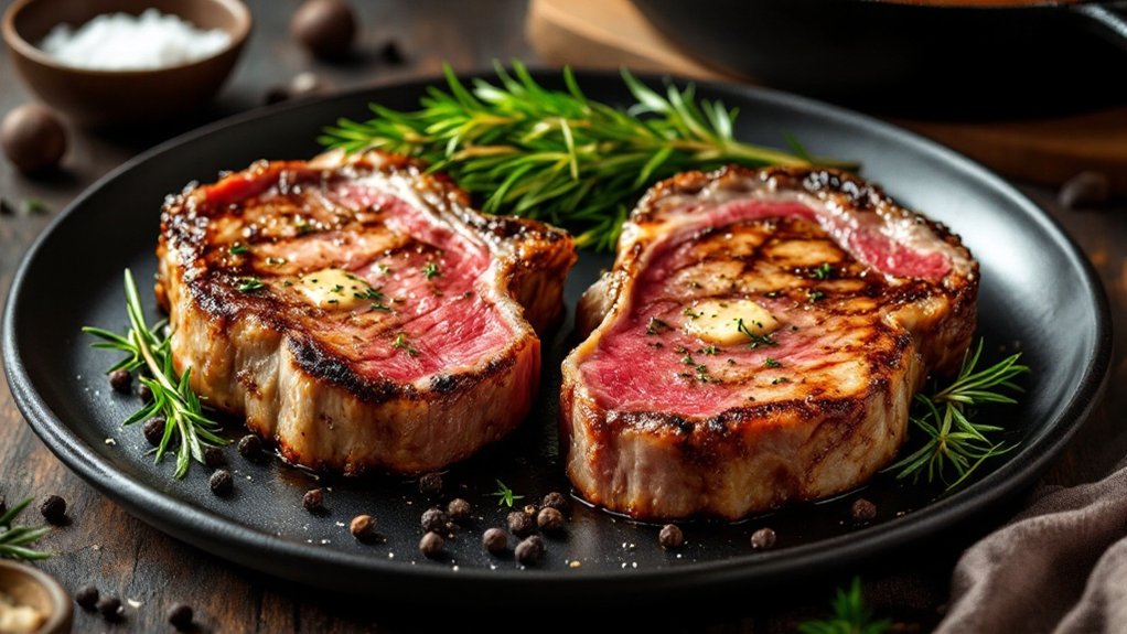 lamb chops with seasoning