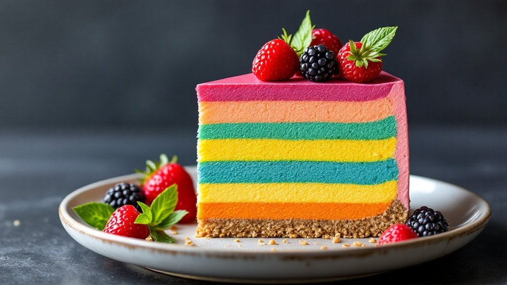 rainbow keto cheesecake recipe