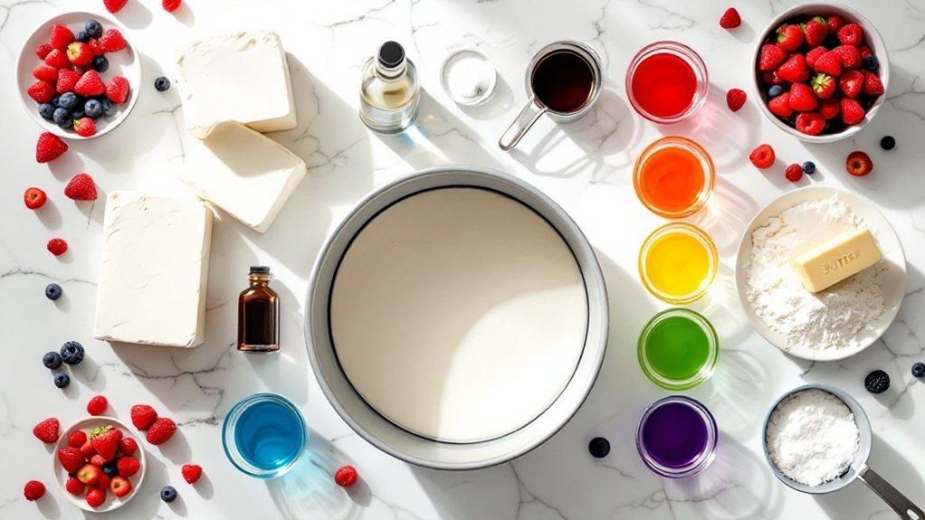 rainbow keto cheesecake recipe