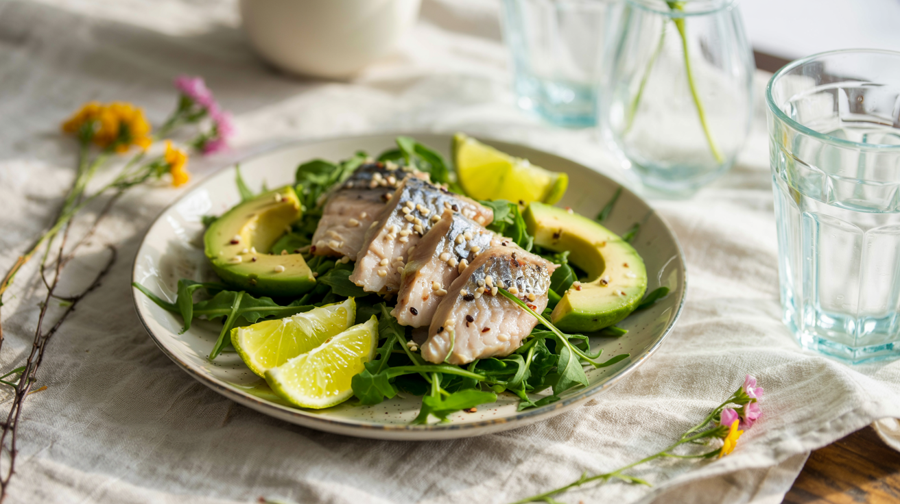 Keto Omega-Rich Mackerel Salad with Creamy Avocado and Bright Lime