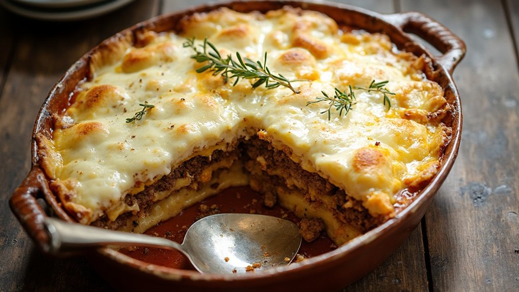 keto moussaka with cauliflower