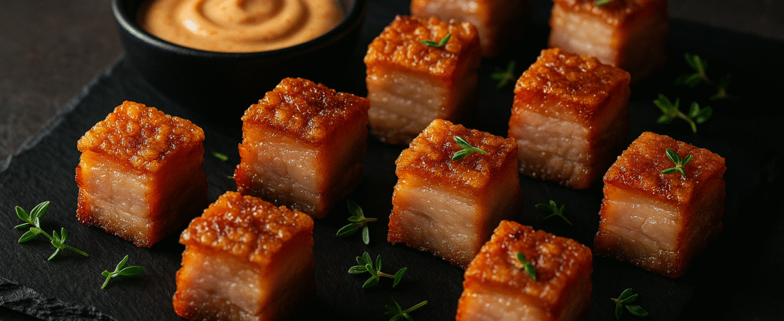 Crispy Carnivore Pork Belly Bites with Spicy Aioli